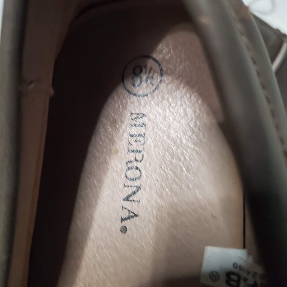 Merona Brown Faux Leather Slip On Loafers, 8.5 - Picture 6 of 8